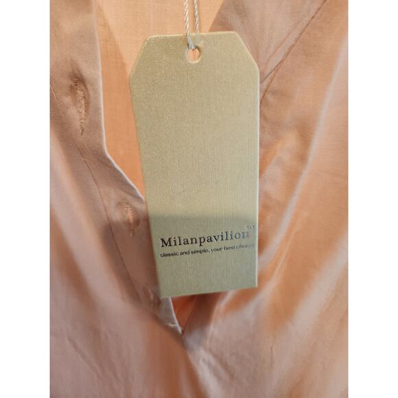Milanpavilion Women's Blush Pink Tunic Dress, Button-Front‎ Detail, Size 2xl - Picture 2 of 4